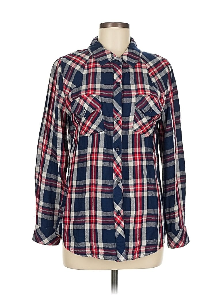 Pre-owned Rails Long Sleeve Button Down Shirt In Blue