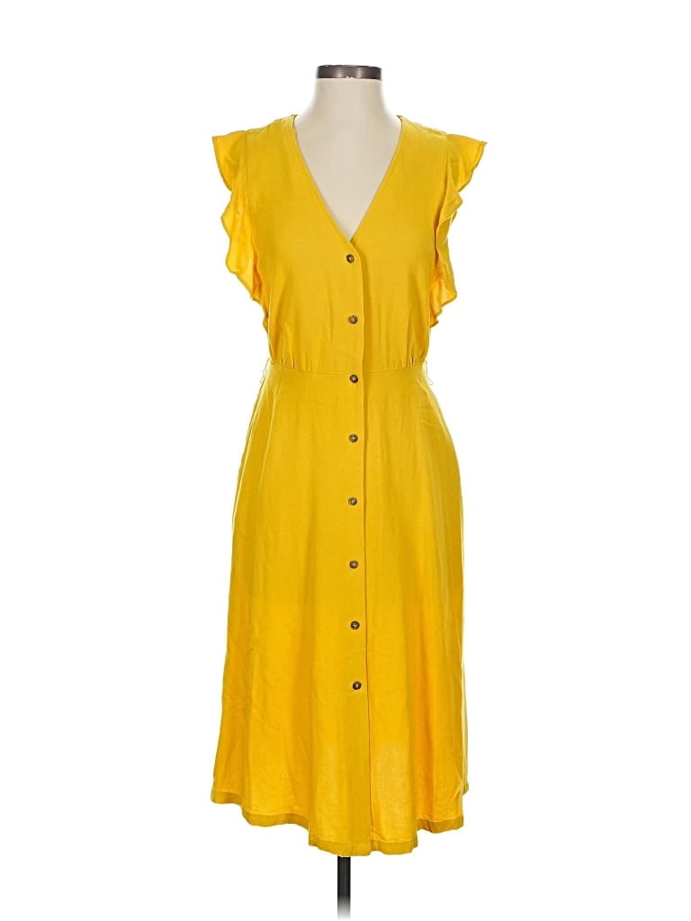 Pre-owned A New Day Casual Dress In Yellow