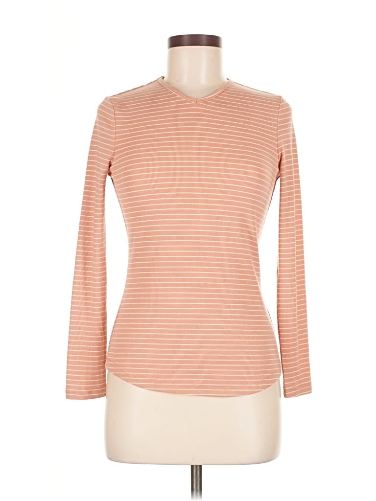 Pre-owned Blank 3/4 Sleeve T-shirt In Orange