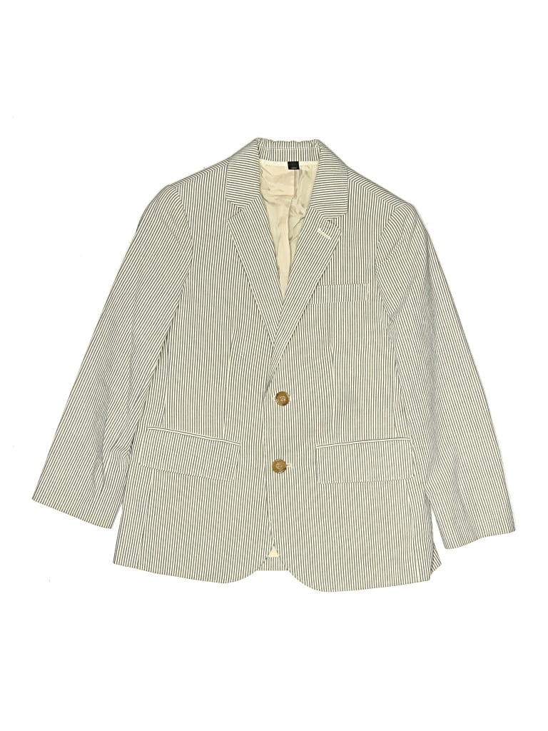 Pre-owned Crewcuts Kids' Blazer Jacket In Gray