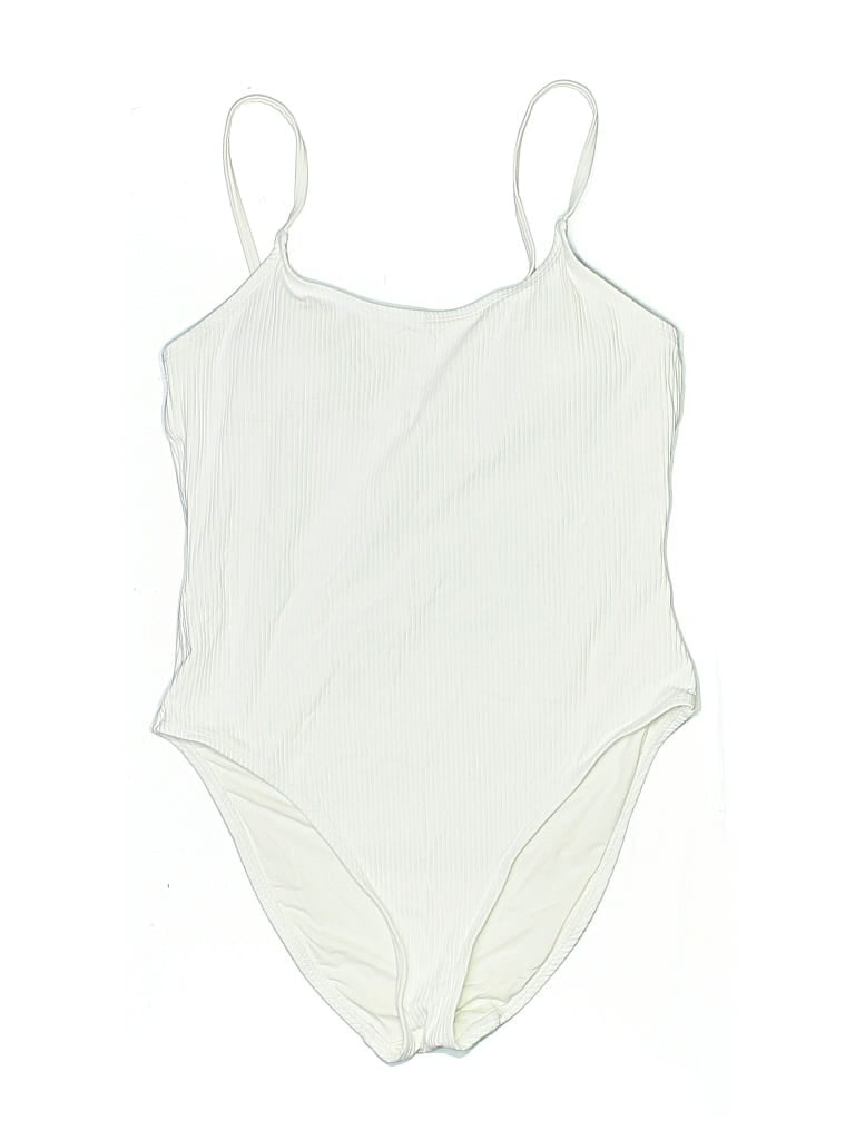 Pre-owned Andie One Piece Swimsuit In White