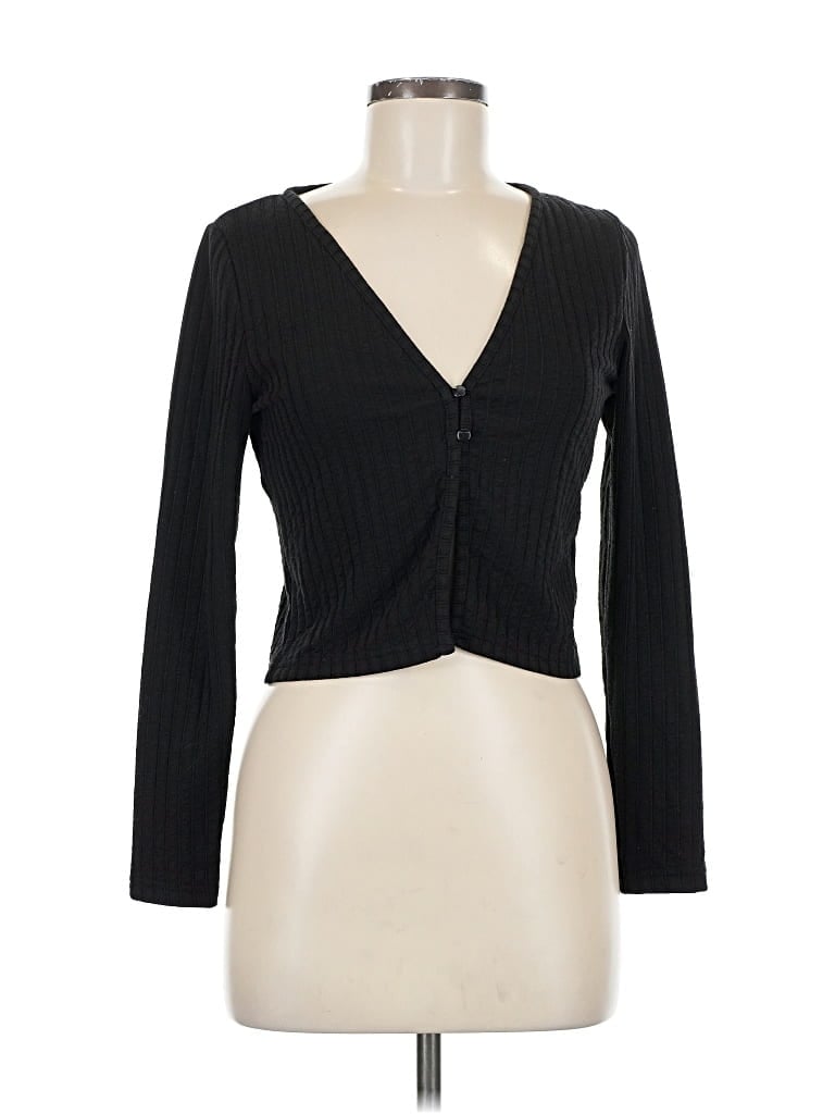 Pre-owned Divided By H&m Cardigan Sweater In Black