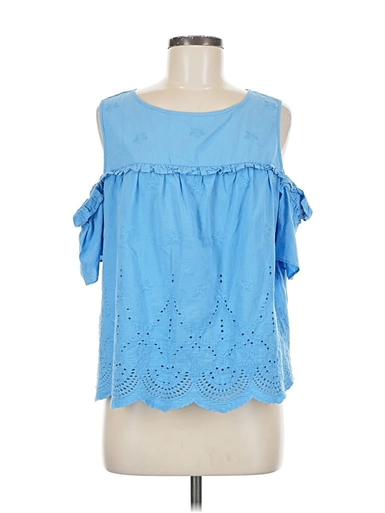 Pre-owned Democracy Sleeveless Blouse In Blue