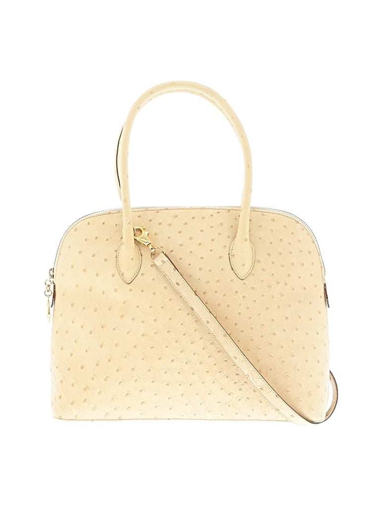 Pre-owned Escada Leather Satchel In White