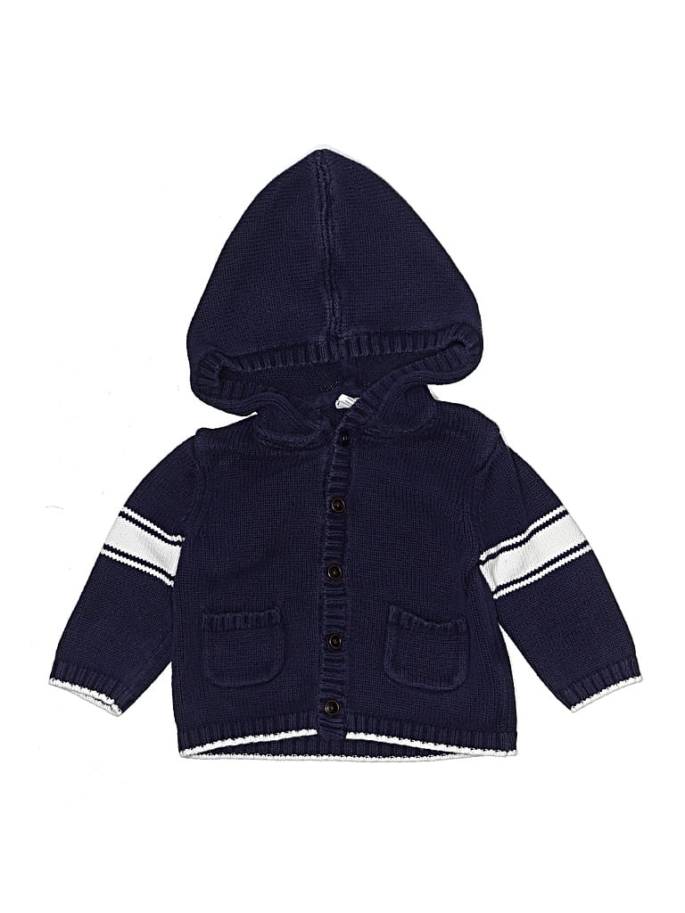 Pre-owned Janie And Jack Babies' Zip Up Hoodie In Blue