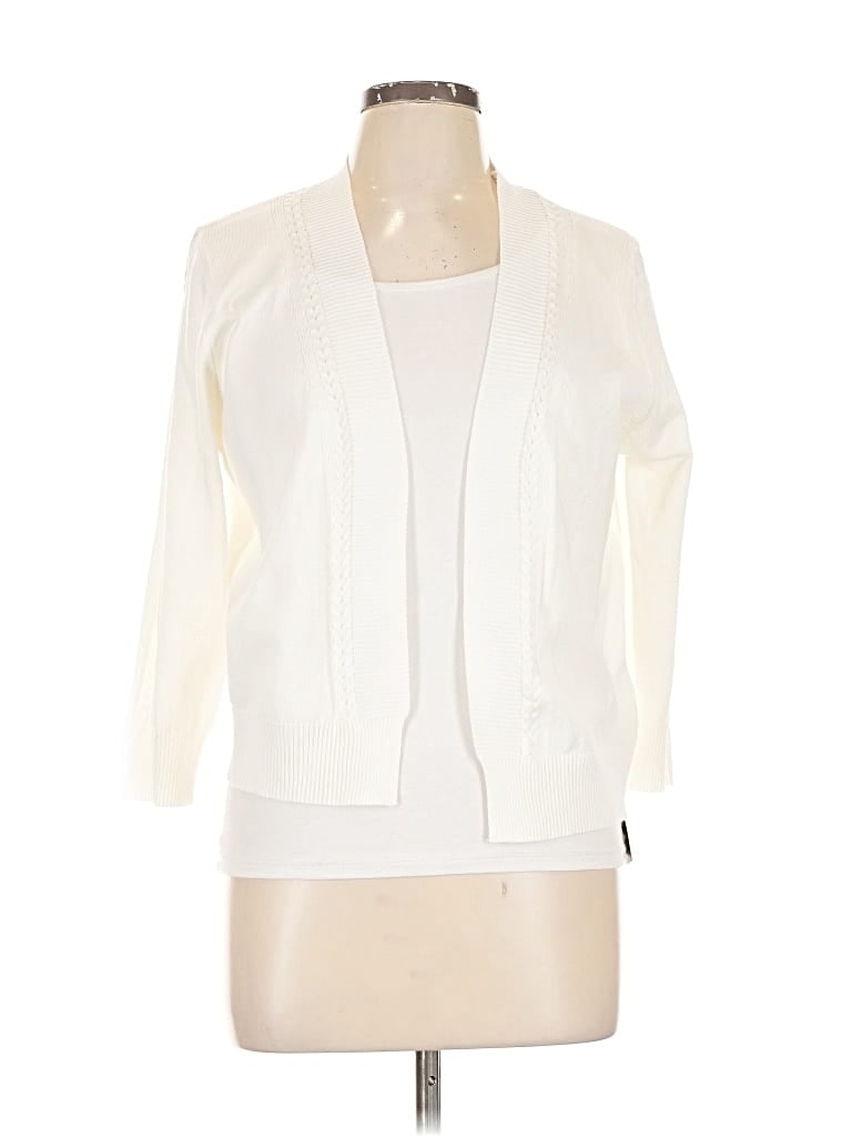 Assorted Brands Cardigan Sweater In White