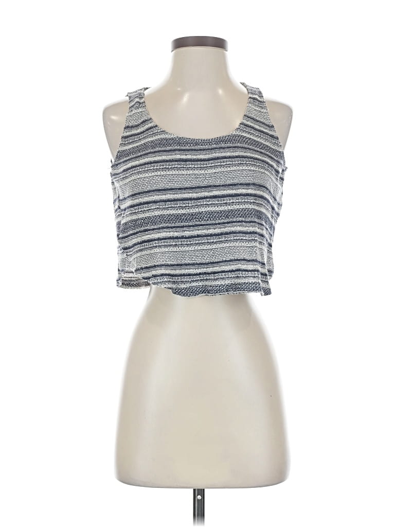 Assorted Brands Tank Top Blue Halter Neckline Tops