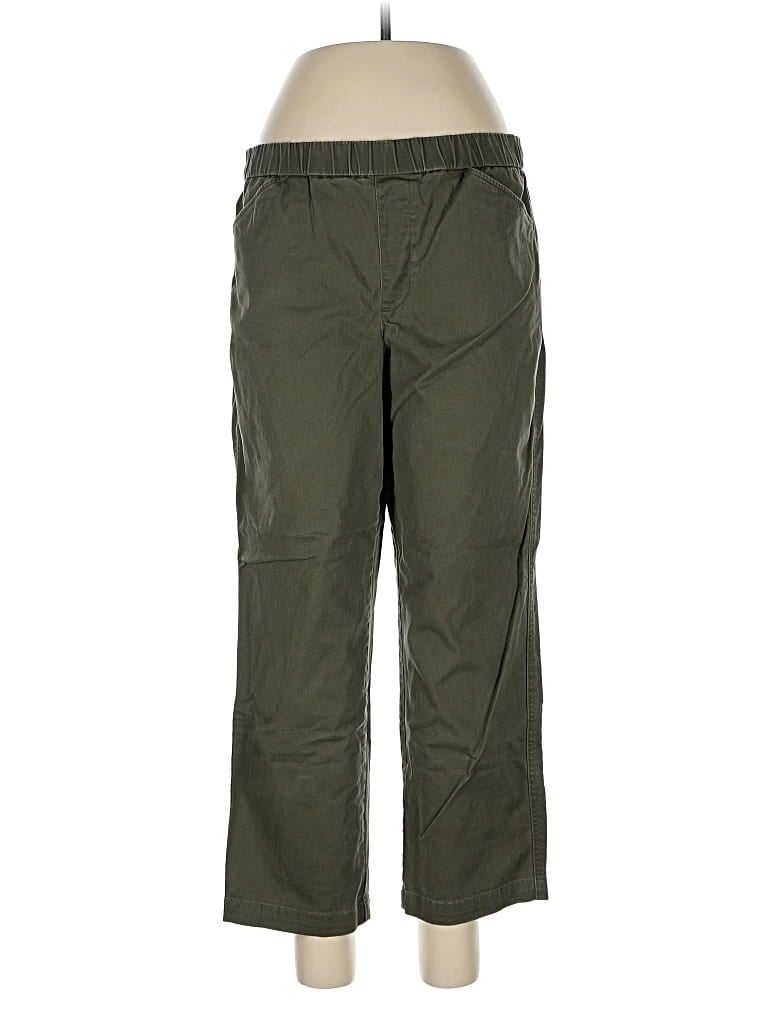 Pre-owned Lands' End Cargo Pants In Green