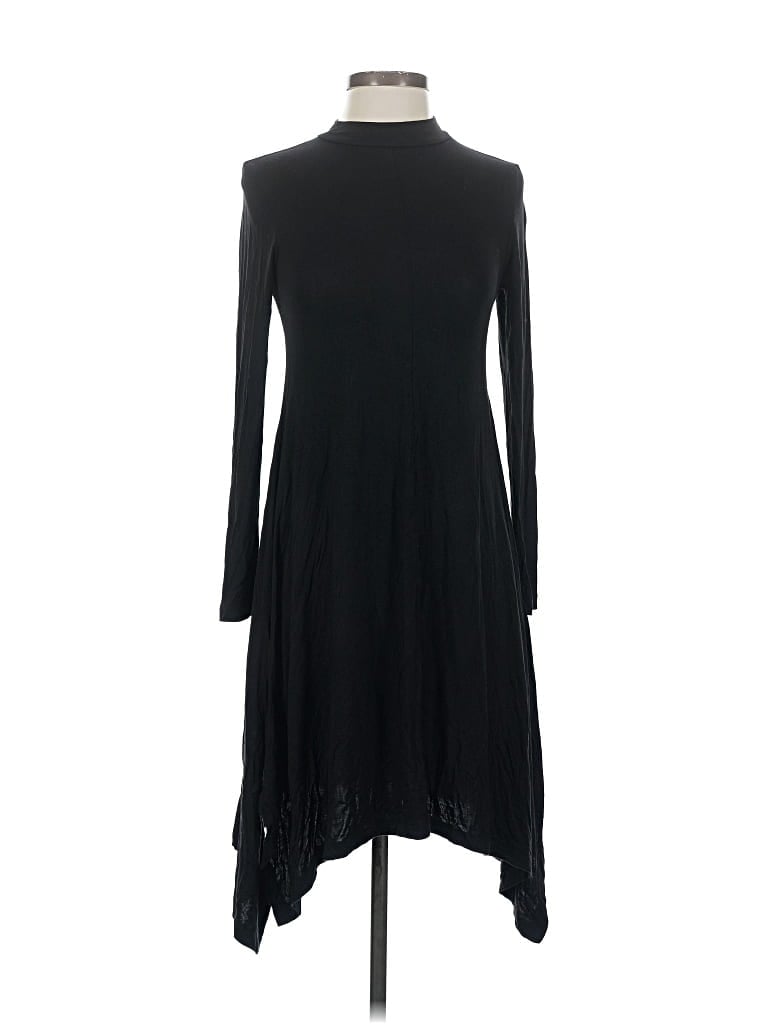 Pre-owned Piko Casual Dress In Black