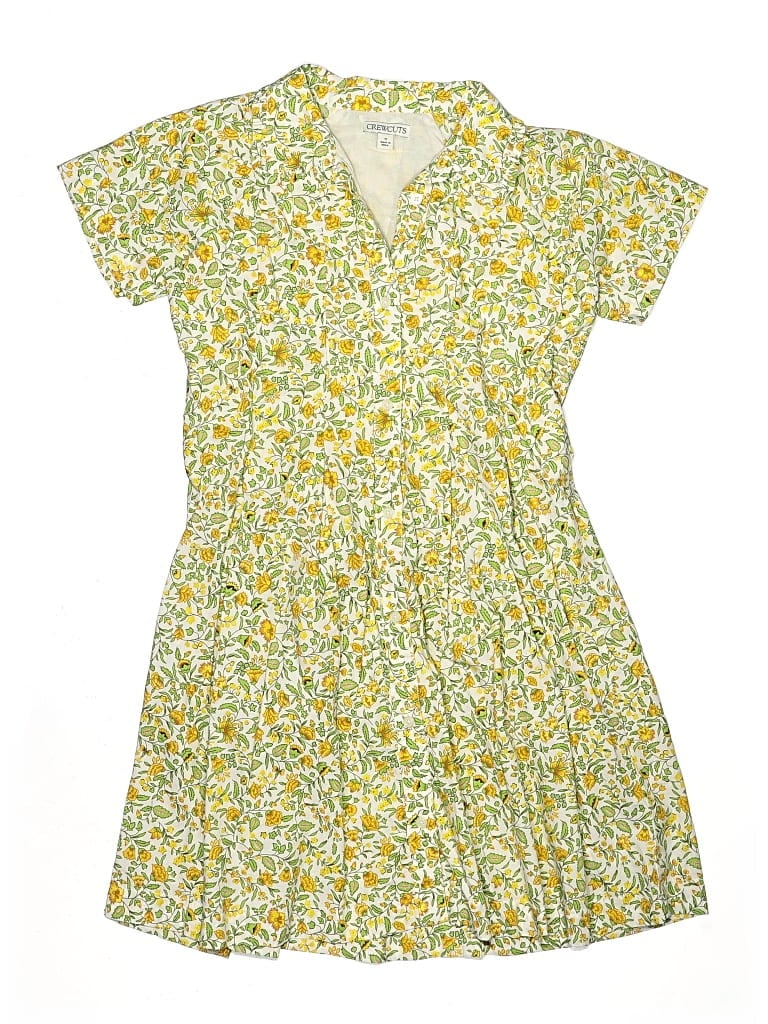 Pre-owned Crewcuts Kids' Dress In Yellow
