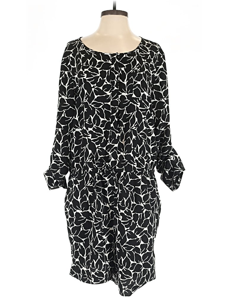 Pre-owned Ann Taylor Loft Romper In Black