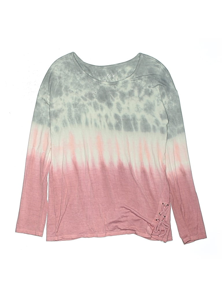 Pre-owned Justice Kids' Long Sleeve T-shirt In Pink