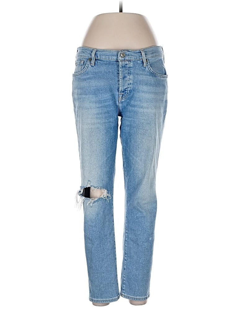 Pre-owned 7 For All Mankind Jeans In Blue