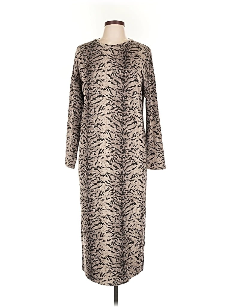 Pre-owned Trafaluc By Zara Casual Dress In Gray