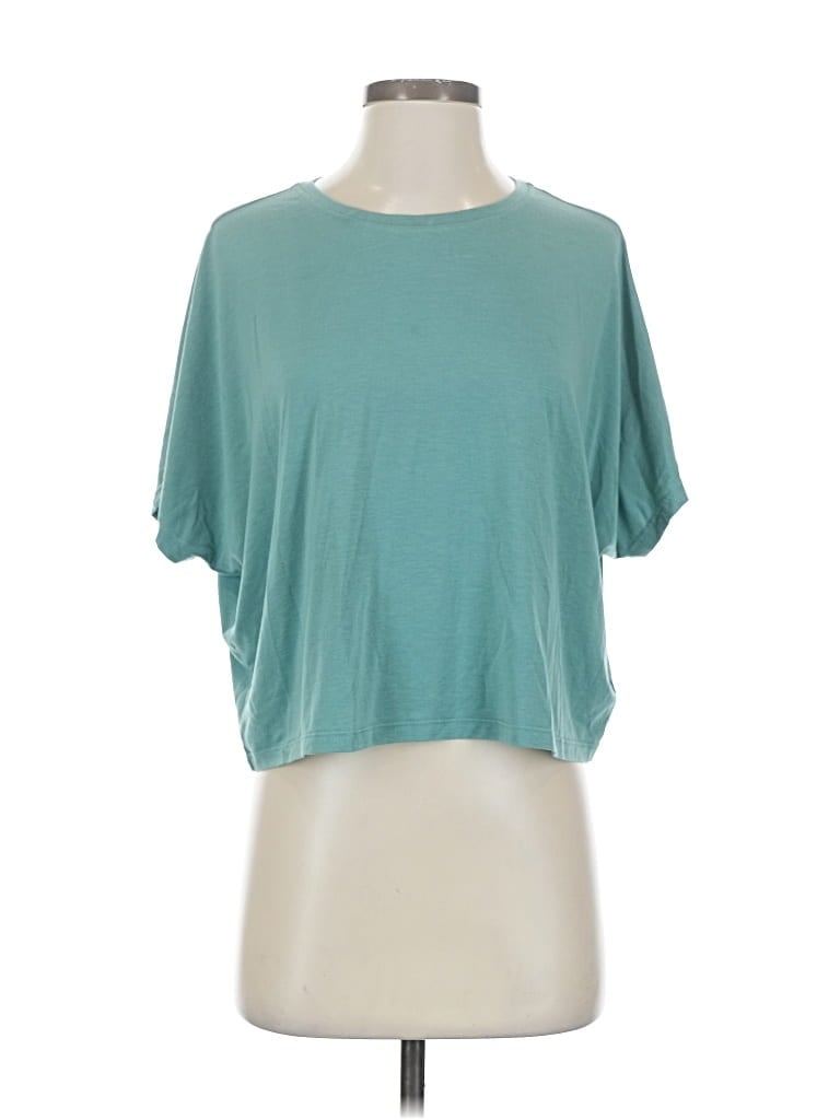 Pre-owned Athleta Short Sleeve T-shirt In Blue