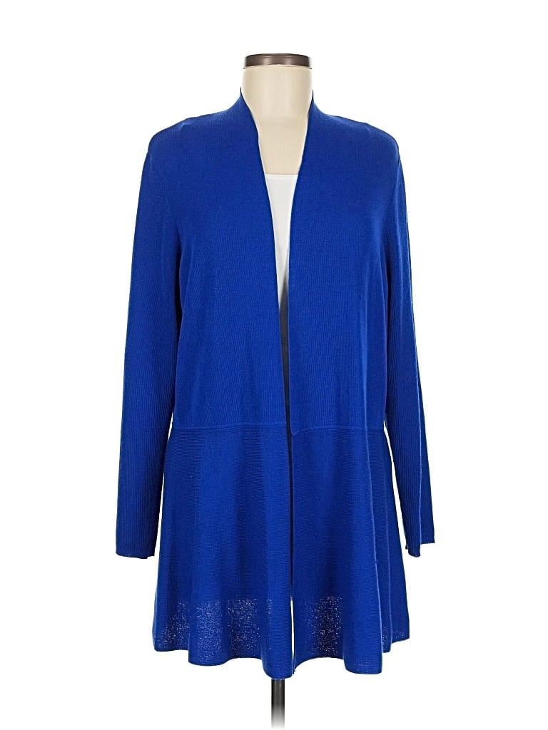 Pre-owned Anne Klein Cardigan Sweater In Blue