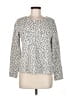 Jane and Delancey Animal Print Silver Pullover Sweater Size M - photo 1
