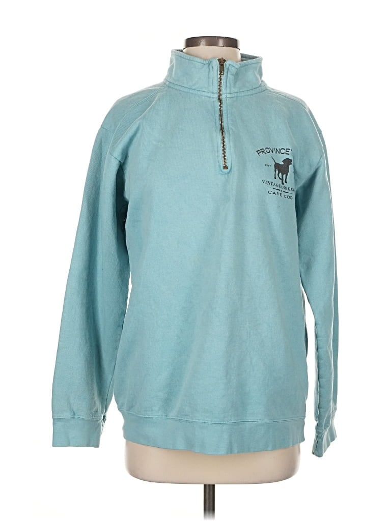 Pre-owned Comfort Colors Sweatshirt In Blue