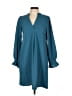 Unbranded 100% Polyester Solid Teal Casual Dress Size S - photo 1