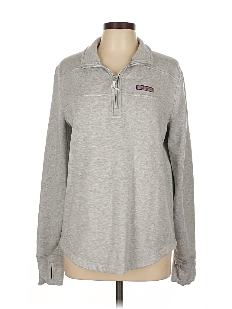 Pre-owned Vineyard Vines Pullover Sweater In Gray