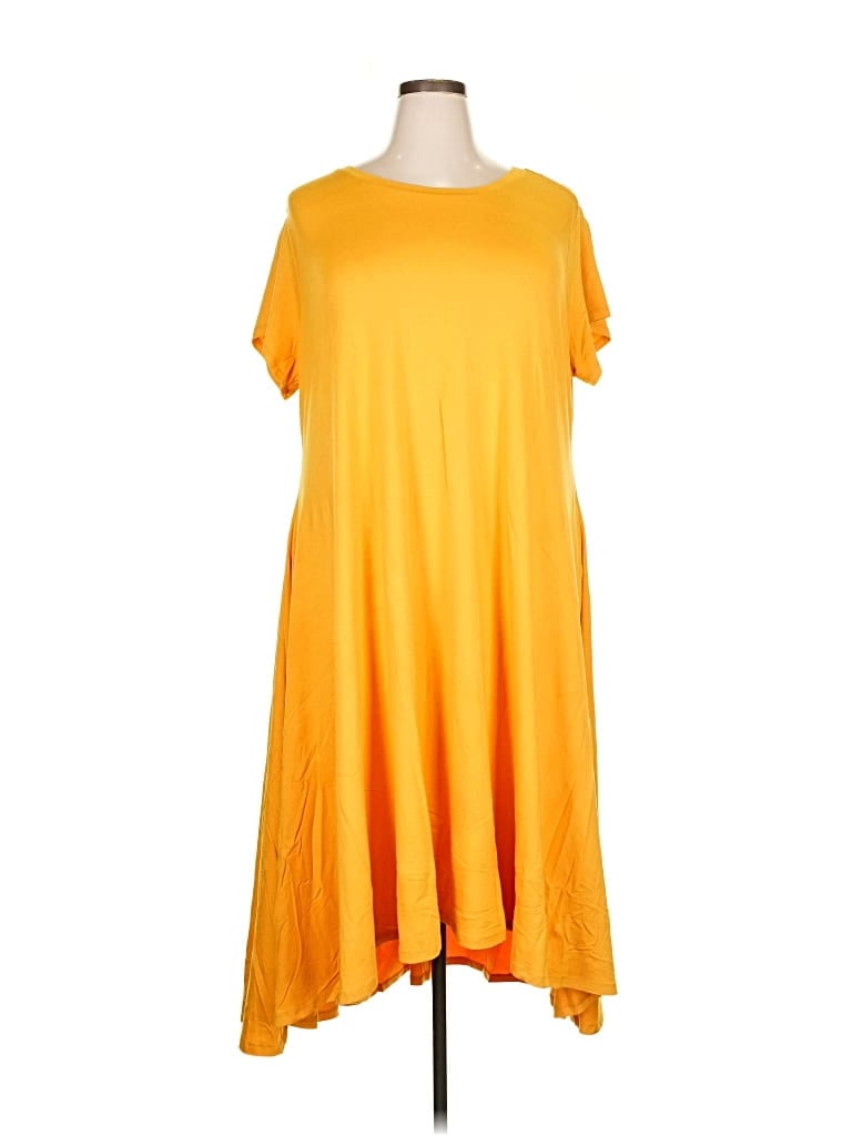 Pre-owned Midnight Velvet Casual Dress In Orange