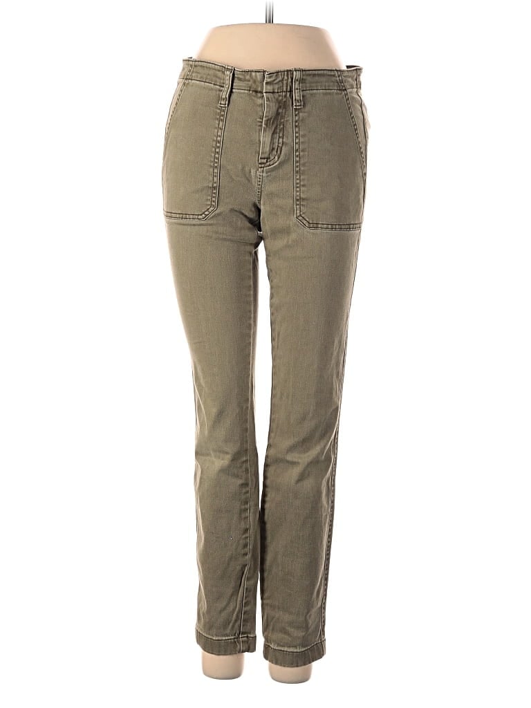 Pre-owned J.crew Factory Store Khaki Pant In Green