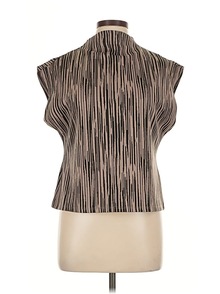 Pre-owned Mint Velvet Short Sleeve Turtleneck In Brown