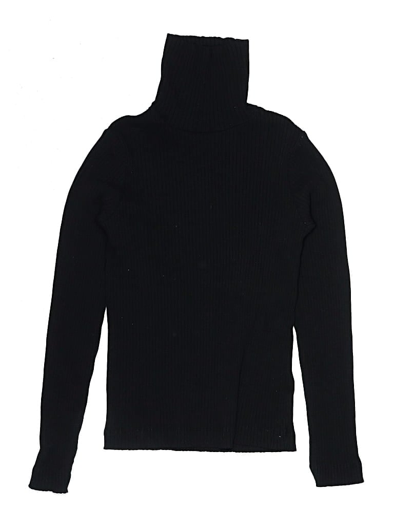 Pre-owned Zara Kids' Long Sleeve Turtleneck In Black
