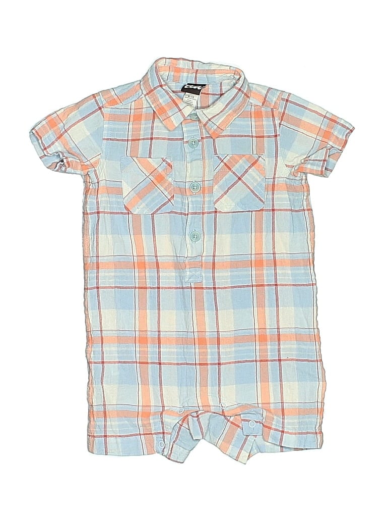 Pre-owned Tea Babies' Short Sleeve Onesie In Blue