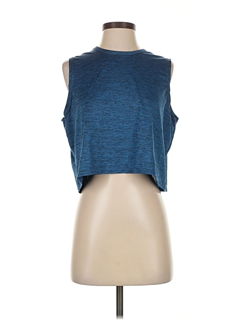 Pre-owned Real Essentials Sleeveless T-shirt In Blue