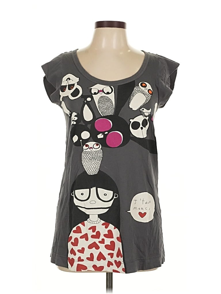 Pre-owned Marc By Marc Jacobs Short Sleeve T-shirt In Gray