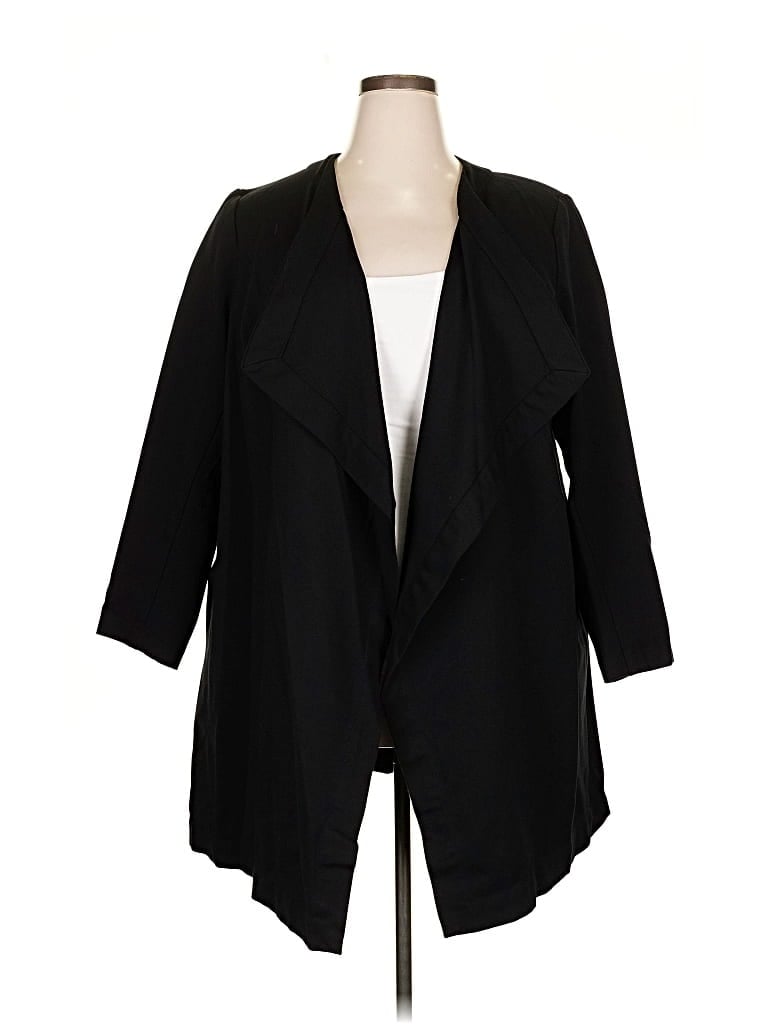 Pre-owned Lane Bryant Cardigan Sweater In Black