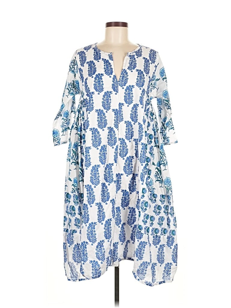 Pre-owned Ro's Garden Casual Dress In Blue