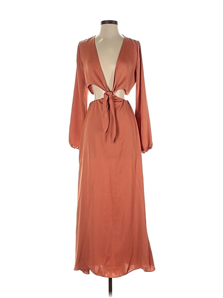 Pre-owned Resa Casual Dress In Brown