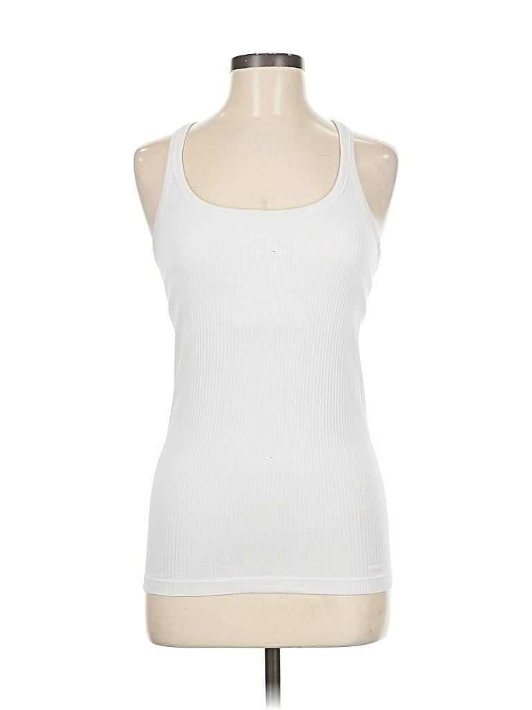 Pre-owned Lululemon Athletica Sleeveless T-shirt In White