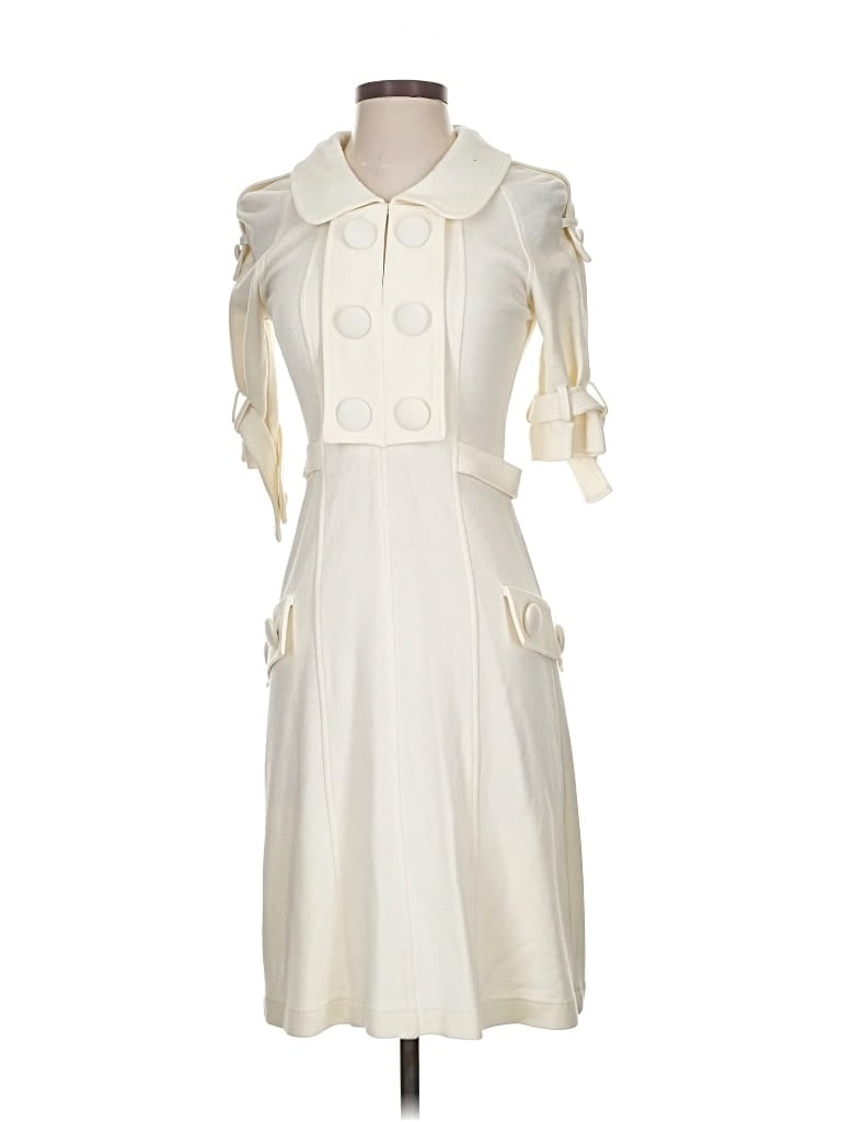 Pre-owned Yoana Baraschi Cocktail Dress In White