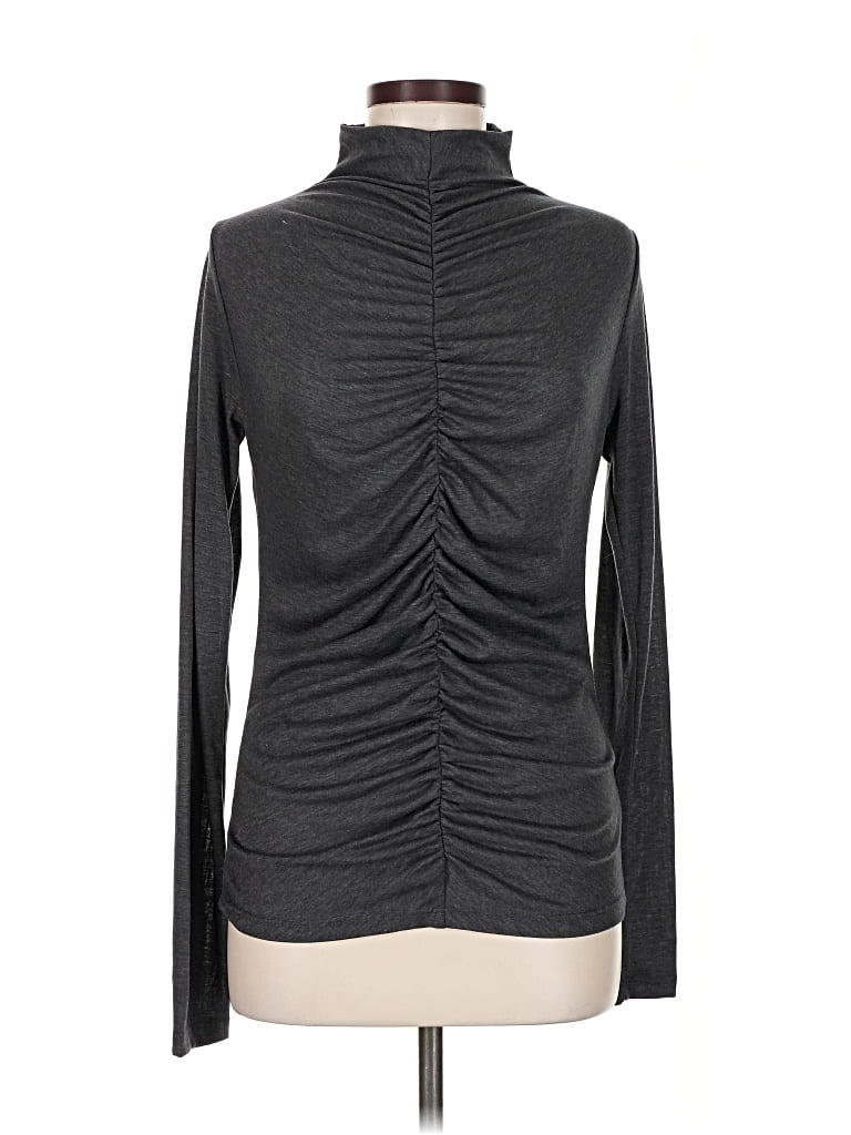 Pre-owned Renee C Long Sleeve Turtleneck In Gray