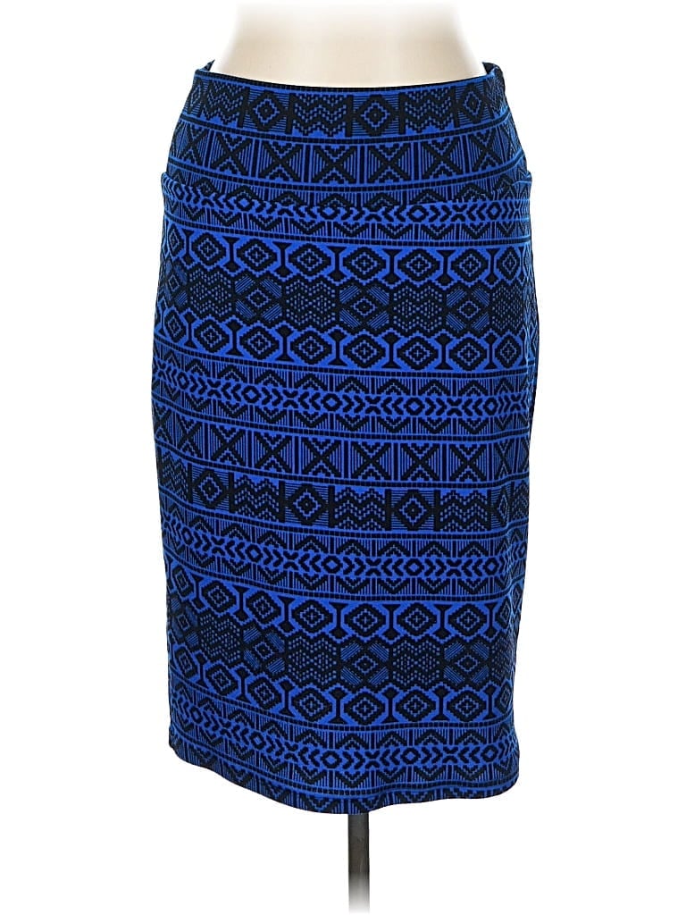 Pre-owned Lularoe Formal Skirt In Blue