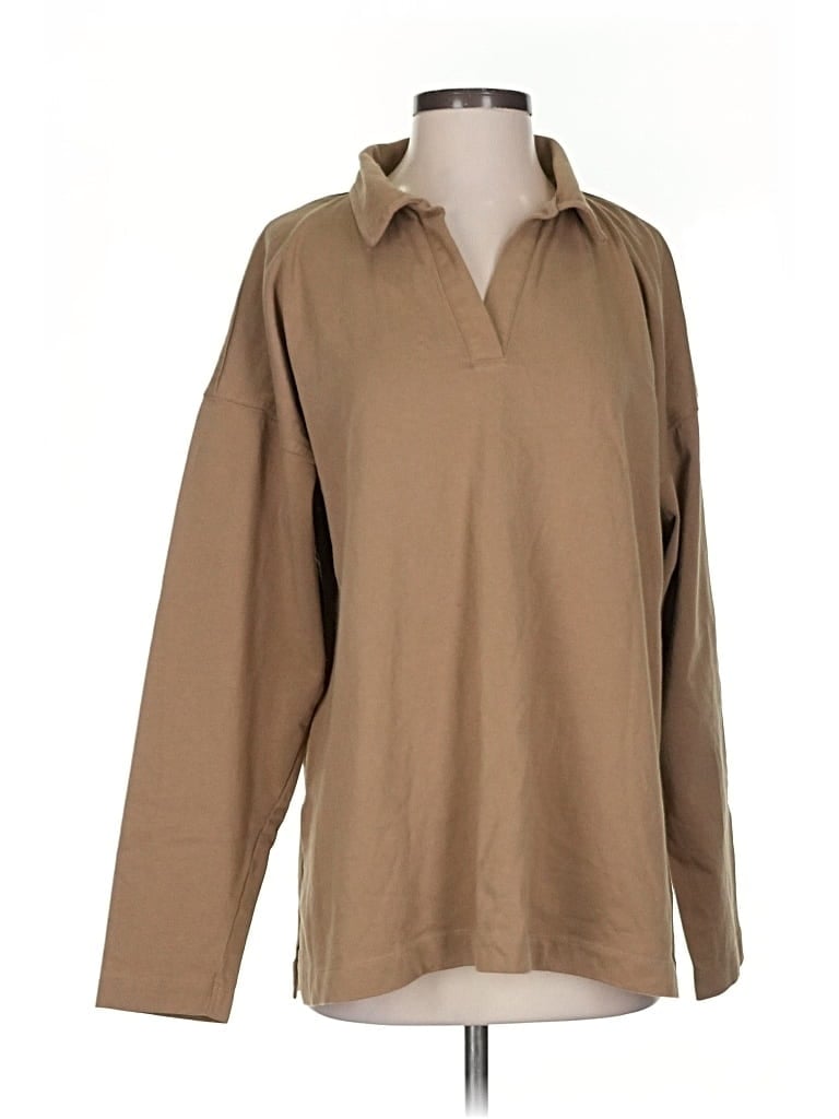Pre-owned Topshop Pullover Sweater In Brown