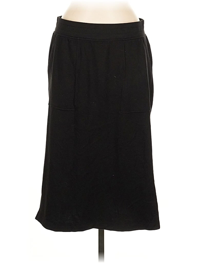 Pre-owned Cuddl Duds Casual Skirt In Black