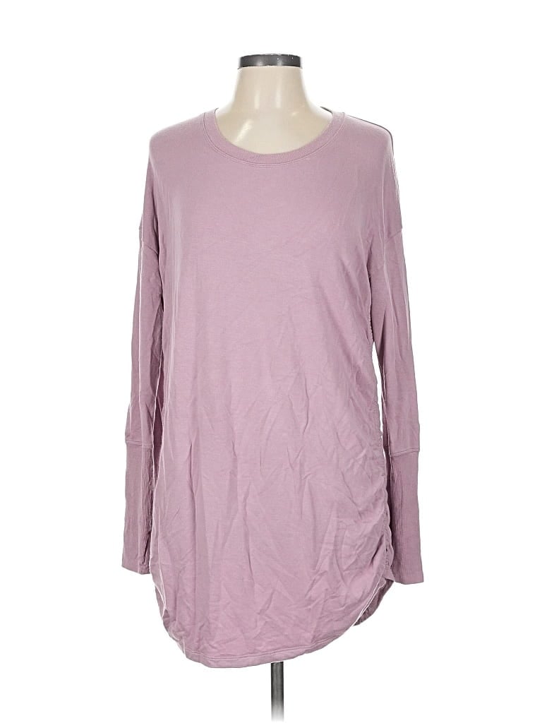 Pre-owned Athleta Long Sleeve T-shirt In Purple