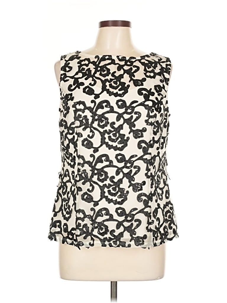 Pre-owned Onyx Sleeveless Blouse In White