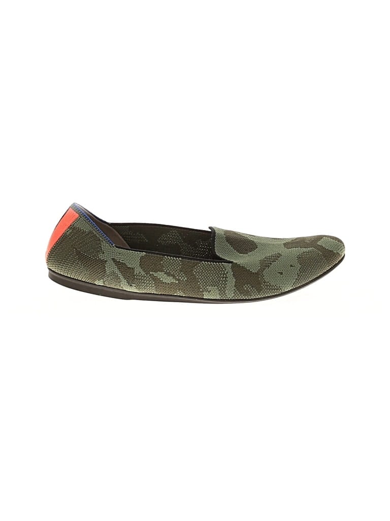 Pre-owned Rothys Flats In Green