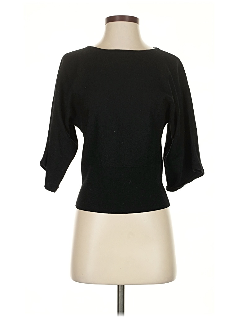 Pre-owned Talbots Wool Cardigan Sweater In Black