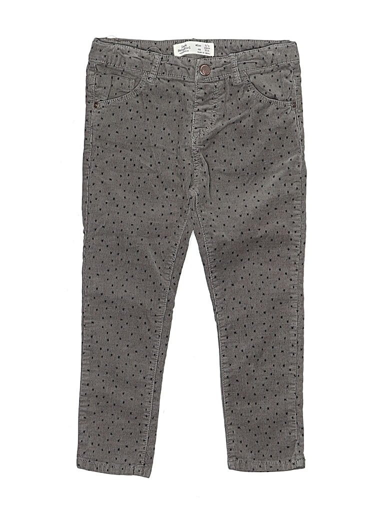 Pre-owned Zara Kids' Casual Pants In Gray