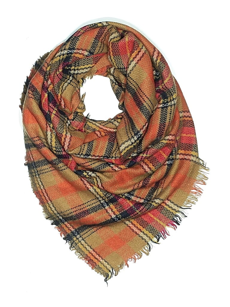 Pre-owned Unbranded Scarf In Orange