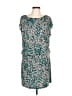 AB Studio Print Teal Casual Dress Size L - photo 1