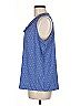 Joe Fresh 100% Polyester Blue Sleeveless Blouse Size M - photo 5