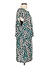 AB Studio Print Teal Casual Dress Size L - photo 4