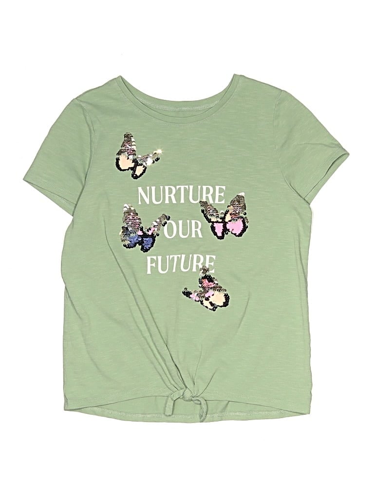 Pre-owned So Kids' Short Sleeve T-shirt In Green